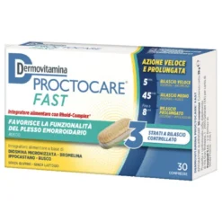Dermovitamina Proctocare Fast - Integratore alimentare per emorroidi - 30 compresse