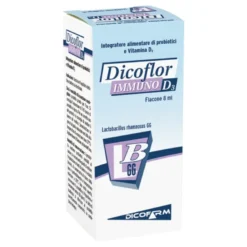 Dicoflor Immuno D3 - Integratore per l'equilibrio della flora batterica intestinale - Gocce - 8 ml