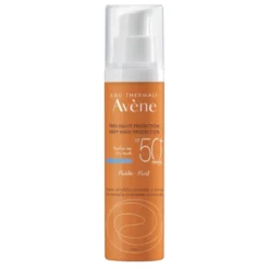 Eau Thermale Avene Fluido Viso SPF 50+ Protezione Solare Molto Alta 50 ml