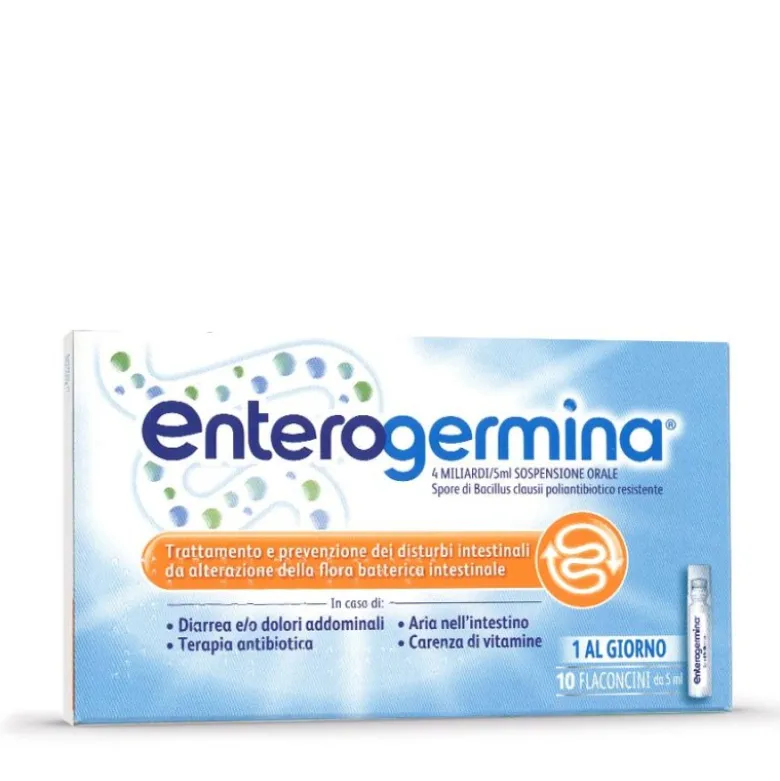 Enterogermina 4 Miliardi - Equilibrio della flora batterica intestinale - 20 flaconcini