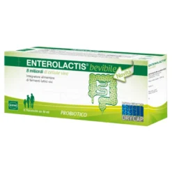 ENTEROLACTIS bevibile - Integratore a base di fermenti lattici vivi - 6 flaconcini