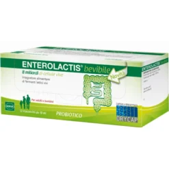 ENTEROLACTIS bevibile - Integratore a base di fermenti lattici vivi - 12 flaconcini