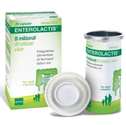 ENTEROLACTIS - Integratore a base di fermenti lattici vivi - 20 capsule