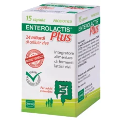 ENTEROLACTIS Plus - Integratore a base di fermenti lattici vivi - 15 capsule