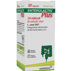 Enterolactis Plus - Integratore alimentare a base di probiotici - 30 capsule