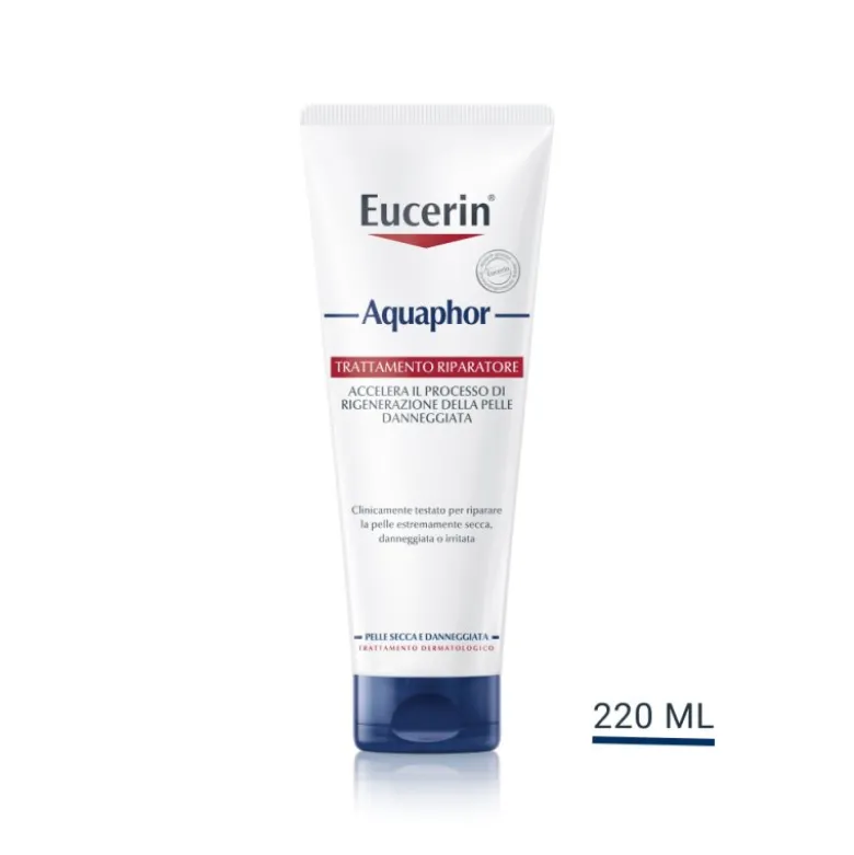 Eucerin Aquaphor Trattamento Riparatore - Crema viso e corpo per pelle secca e danneggiata - 220 ml