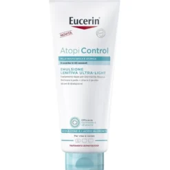 Eucerin Atopi Control Emulsione Lenitiva Intensiva Ultra-Light - Emulsione viso e corpo per pelle secca e atopica - 400 ml