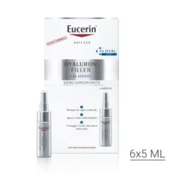 Eucerin Hyaluron-Filler + 3X Effect Siero Concentrato - Siero viso per rughe profonde - 6 ampolle