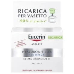 Eucerin Hyaluron Filler+3X Effect Ricarica Crema Viso Giorno - Refill crema giorno antietà - 50 ml