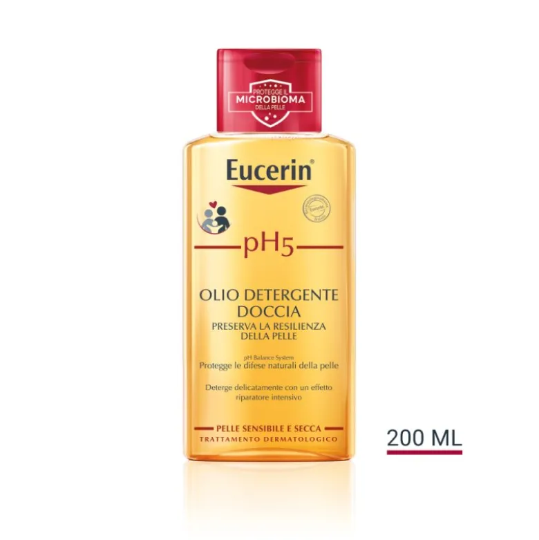 Eucerin pH5 Olio Detergente Doccia - Ideale per pelle secca e sensibile - 200 ml