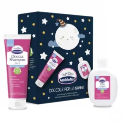 Euphidra Amidomio Cofanetto Coccole Nanna - Olio Corpo 200 ml + Doccia Shampoo 250 ml