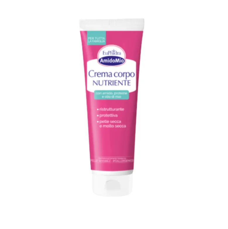 Euphidra Amido Mio Crema Corpo Nutriente - Trattamento ristrutturante per pelle secca e molto secca - 250 ml