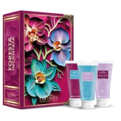 Euphidra Cofanetto di Natale Foresta Incantata - Scrub corpo esfoliante + Doccia gel idratante + Crema corpo nutriente
