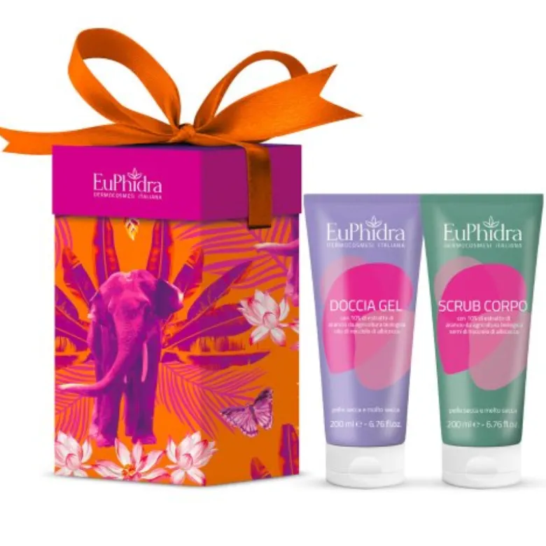 Euphidra Cofanetto di Natale Time For You - Goccia gel + Scrub corpo
