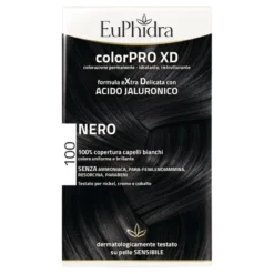 Euphidra ColorPro XD Colorazione Permanente Tinta Numero 100 - Tinta capelli colore nero