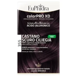 Euphidra ColorPRO XD Colorazione Permanente Tinta Numero 355 - Tinta capelli colore castano scuro ciliegia