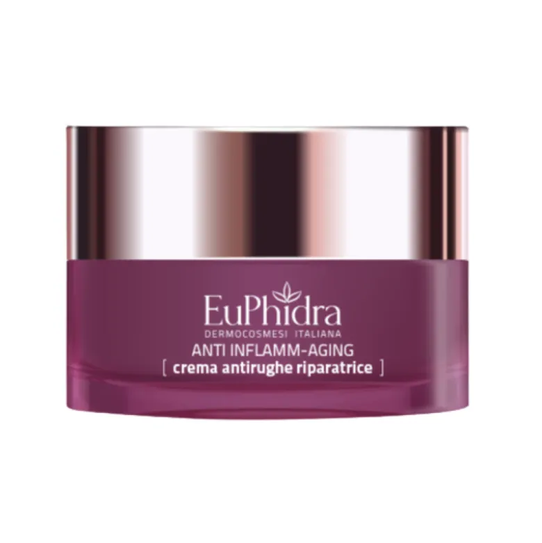 Euphidra Filler Suprema 10.000 ppm Anti Inflamm-Aging Crema Viso - Crema antirughe riparatrice per pelle secca e sensibile - 50 ml