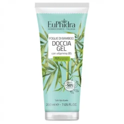 Euphidra Gel Doccia Delicato - Gel doccia al profumo di foglie di bamboo - 200 ml
