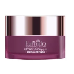 Euphidra Lifting 10.000 ppm Crema Viso Antirughe - Crema effetto lifting per pelle secca e molto secca - 50 ml
