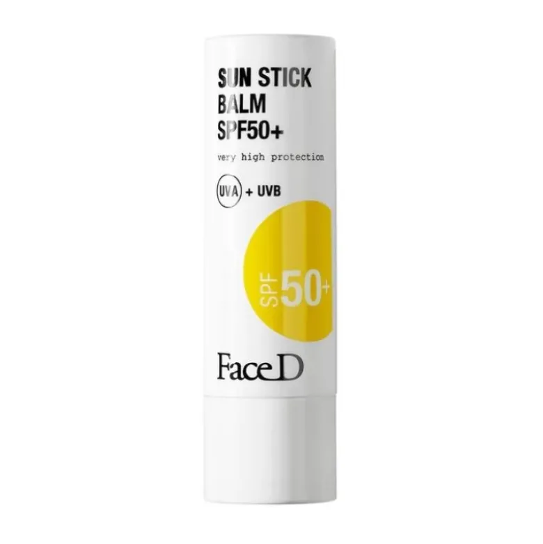 FaceD Sun Stick Balm SPF50+ - Protezione solare molto alta per le labbra - 5,5 g