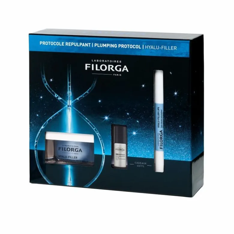 Filorga Cofanetto di Natale 2025 Hyalu-Filler - Hyalu Filler crema + NCEF Revitalize serum + Hyalu Filler Lips