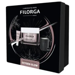 Filorga Cofanetto di Natale 2023 Oxygen Glow - Crema viso uniformante + Contorno occhi illuminante + Candela profumata