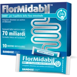 FlorMidabil Daily - Integratore per l'equilibrio della flora intestinale - 10 bustine orosolubili