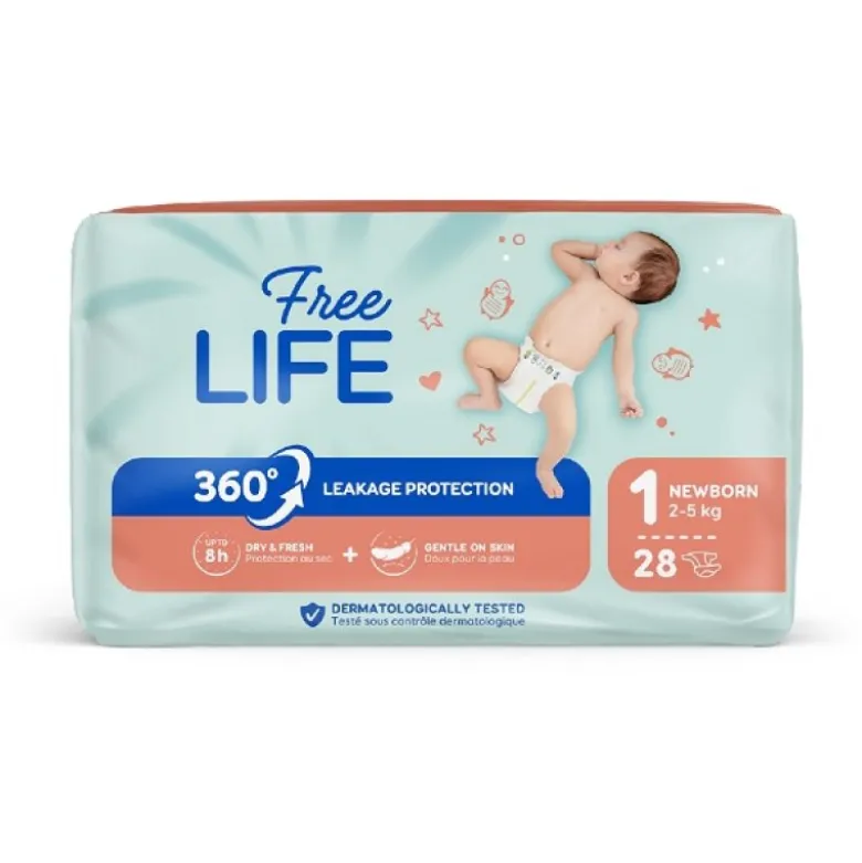 FREELIFE*1 Newborn (2-5Kg)28pz