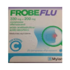 Frobeflu 20 compresse effervescenti Acido Acetilsalicilico e Acido Ascorbico 330mg+200mg