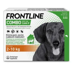Frontline Combo Cani x3 Pipette, Antiparassitario per Cani (2-10Kg) Contro Pulci, Zecche E Pidocchi