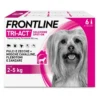 Frontline Tri-Act x6 Pipette, Antiparassitario Per Cani (2-5Kg) Contro Parassiti Esterni E Insetti Volanti