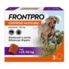 Frontpro Cani x3 Compresse Masticabili, Antiparassitario Per Cani (25-50Kg) Contro Pulci E Zecche