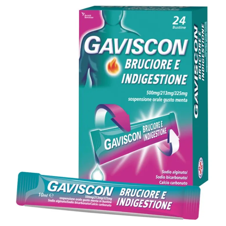 Gaviscon Bruciore E Indigestione 24 bustine