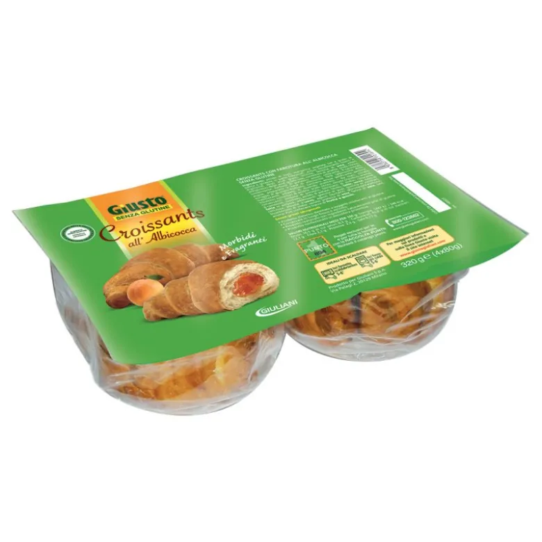 GIUSTO S/G Croissants Alb.320g