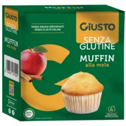 GIUSTO S/G Muffin Mela 4x50g