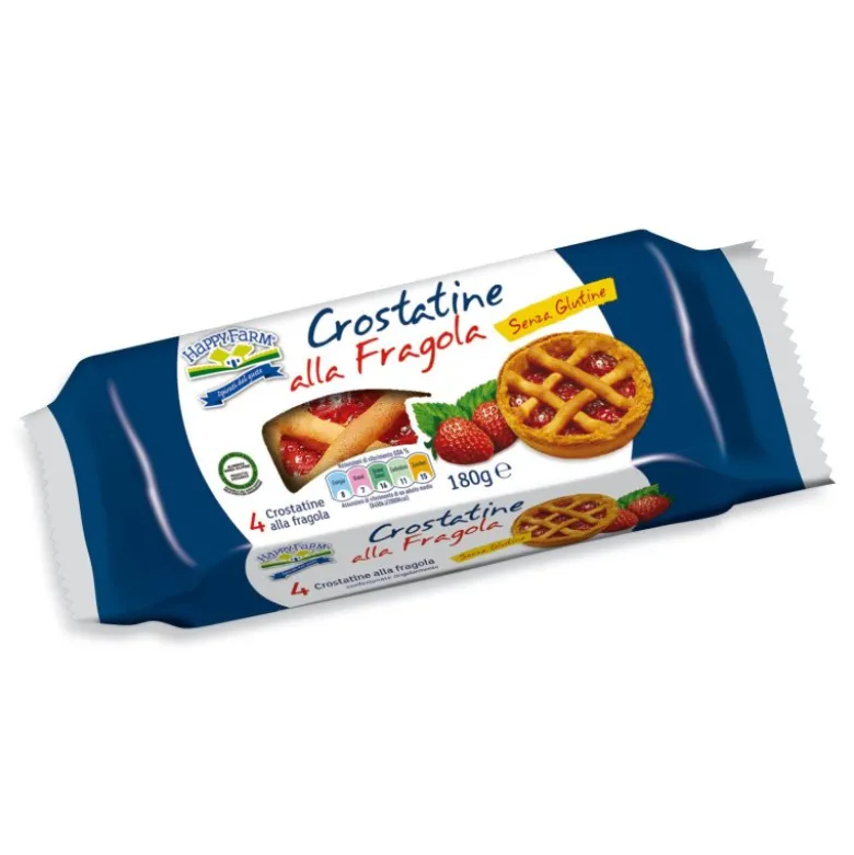 HAPPY FARM Crost.Fragola 180g