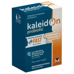 Kaleidon FAST - Integratore per l'equilibrio della flora intestinale - Gusto Bianco Naturale - 10 bustine orosolubili