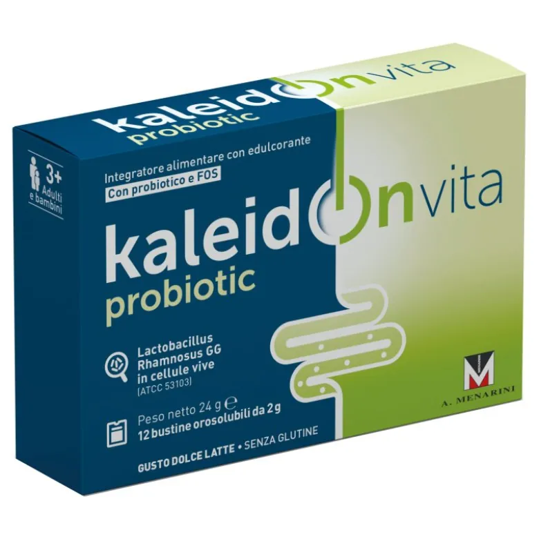 Kaleidon Vita - Integratore per l'equilibrio della flora batterica intestinale - 12 bustine orosolubili