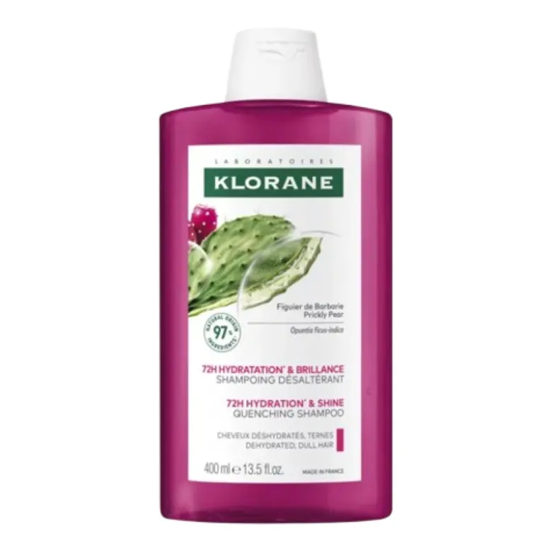Klorane Shampoo al Fico d'India - Shampoo idratante e illuminante - 400 ml