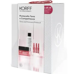 Korff Cofanetto di Natale 2023 Protocollo Tono e Compattezza - Collagen Age Filler fiale + Crema viso collagene + Soluzione esfoliante GLY