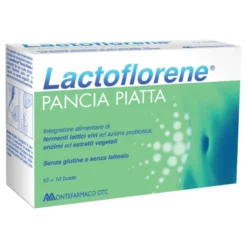 Lactoflorene PANCIA PIATTA - Integratore a base di fermenti lattici vivi - 10 buste