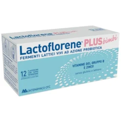 Lactoflorene PLUS bimbi - Integratore a base di fermenti lattici vivi - 12 flaconcini
