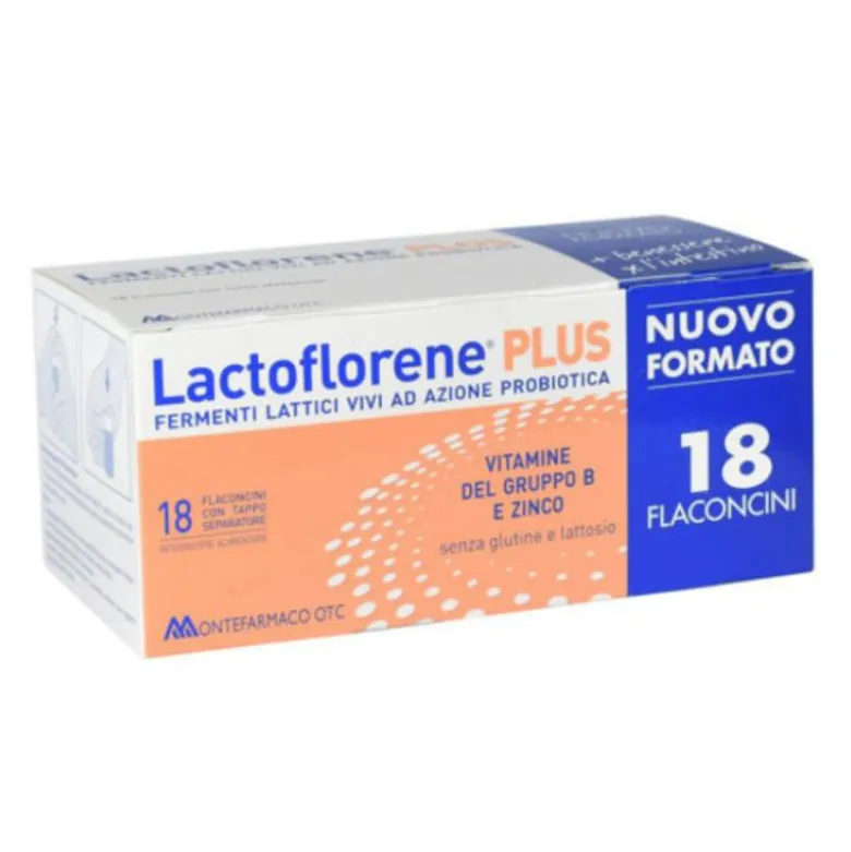 Lactoflorene PLUS - Integratore a base di fermenti lattici vivi - 18 flaconcini