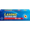 Lasonil Antidolore Gel 10% - Gel antidolorifico per traumi muscolari ed articolari - 50 g