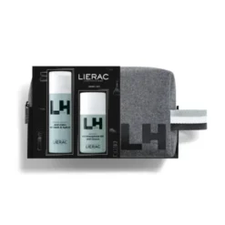 Lierac Cofanetto di Natale 2023 Uomo Antirughe - Fluido antirughe 50 ml + Deodorante antitracce 50 ml + Pochette
