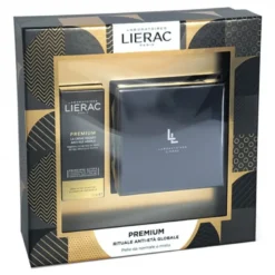 Lierac Cofanetto Premium Crema Soyeuse Anti Età Globale Giorno e Notte 50ml+Premium Contorno Occhi 15ml