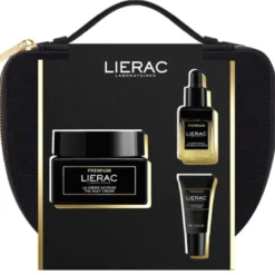 Lierac Trousse Natale 2024 Premium Soyeuse 50 ml + Siero Absolu 13 ml + La Crema Occhi 5 ml - Idea regalo antietà