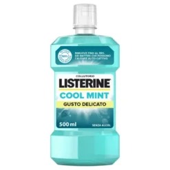 Listerine Coolmint Collutorio Zero Alcol - Antiplacca e alito fresco - Gusto delicato - 500 ml