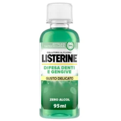 Listerine Difesa Denti e Gengive Collutorio - Ideale per l'igiene orale quotidiana - Gusto delicato - 95 ml