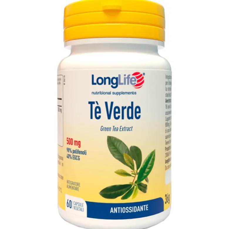 LONGLIFE TE VERDE 60 Cps 500mg